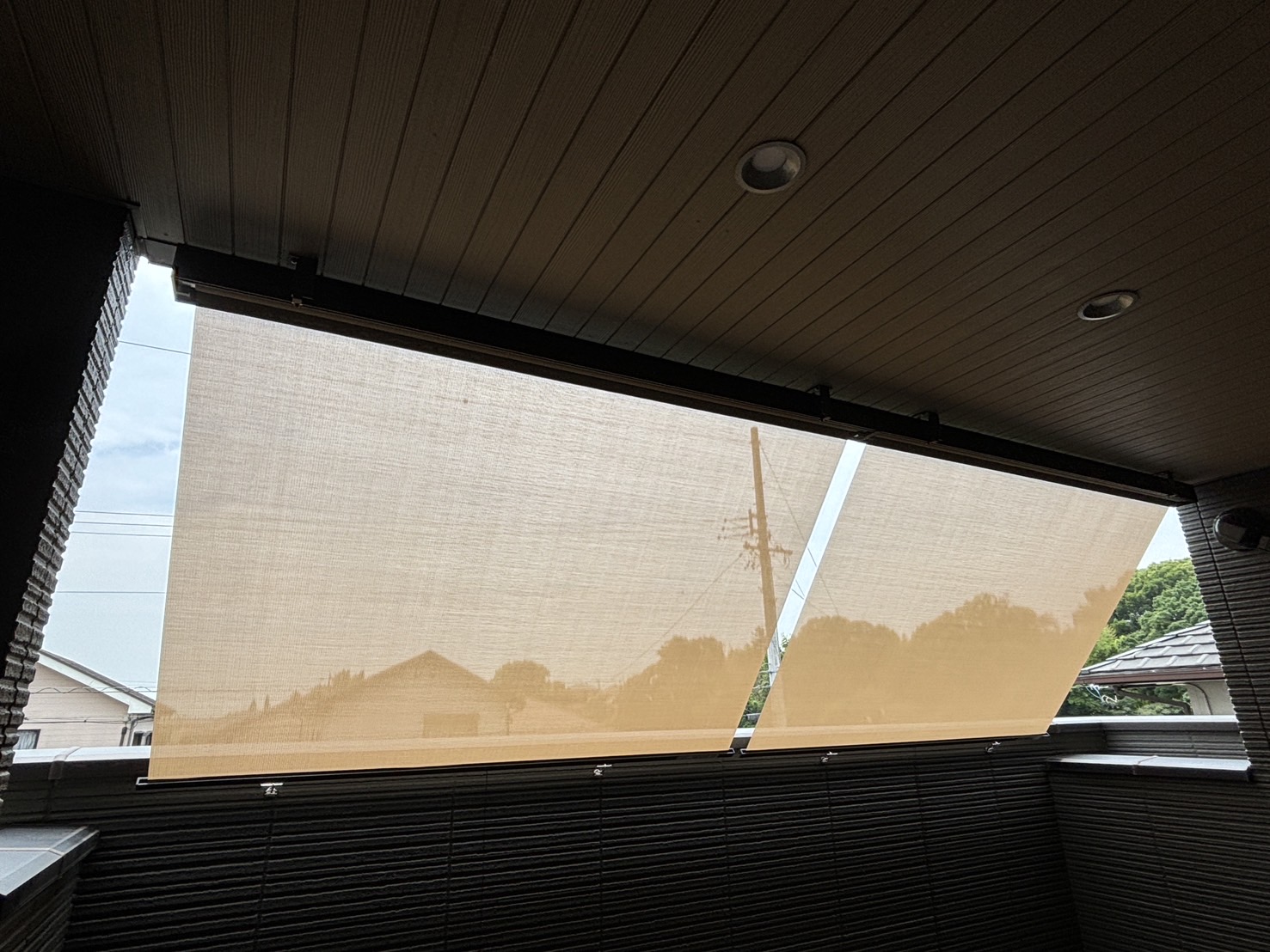 愛知県大府市　スタイルシェード取付工事　LIXILスタイルシェード